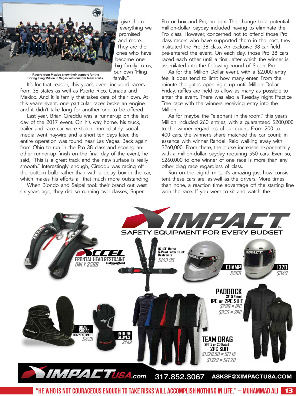 2019 Spring Fling Million Racer Guide page 13