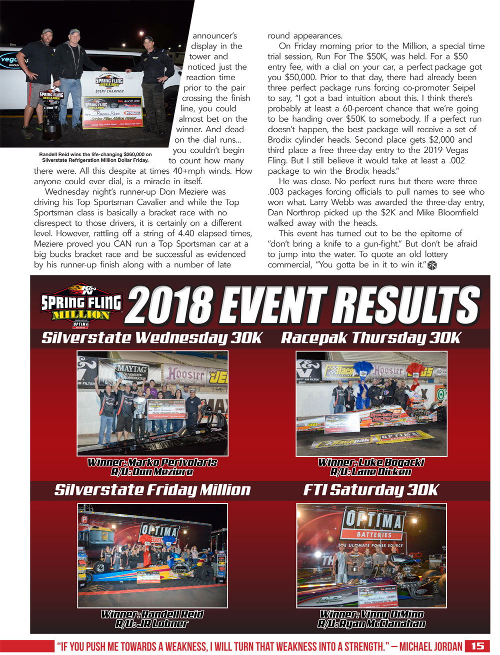 2019 Spring Fling Million Racer Guide page 15