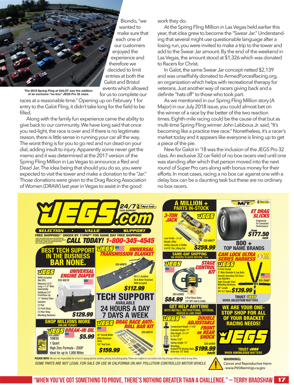 2019 Spring Fling Million Racer Guide page 17