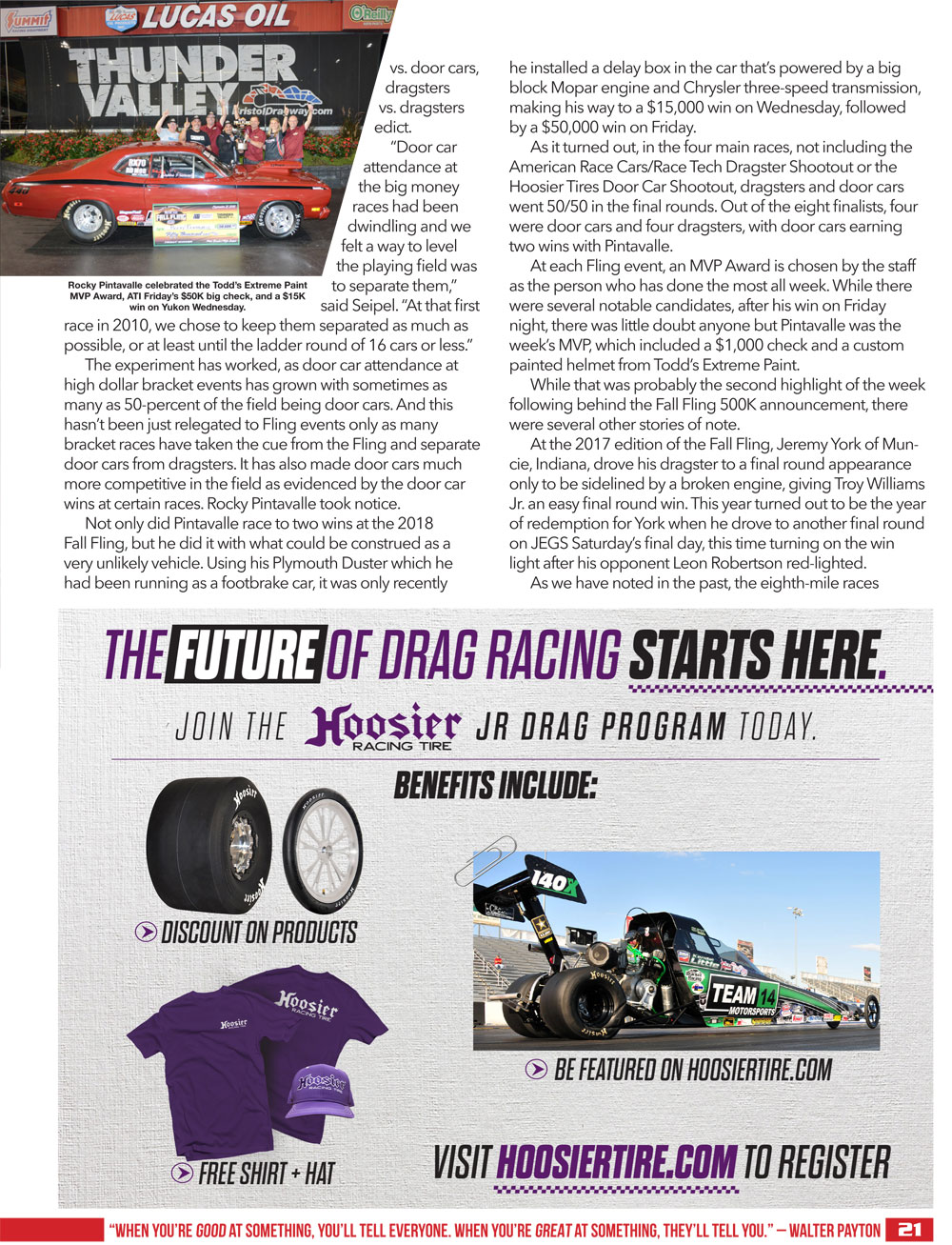 2019 Spring Fling Million Racer Guide page 21
