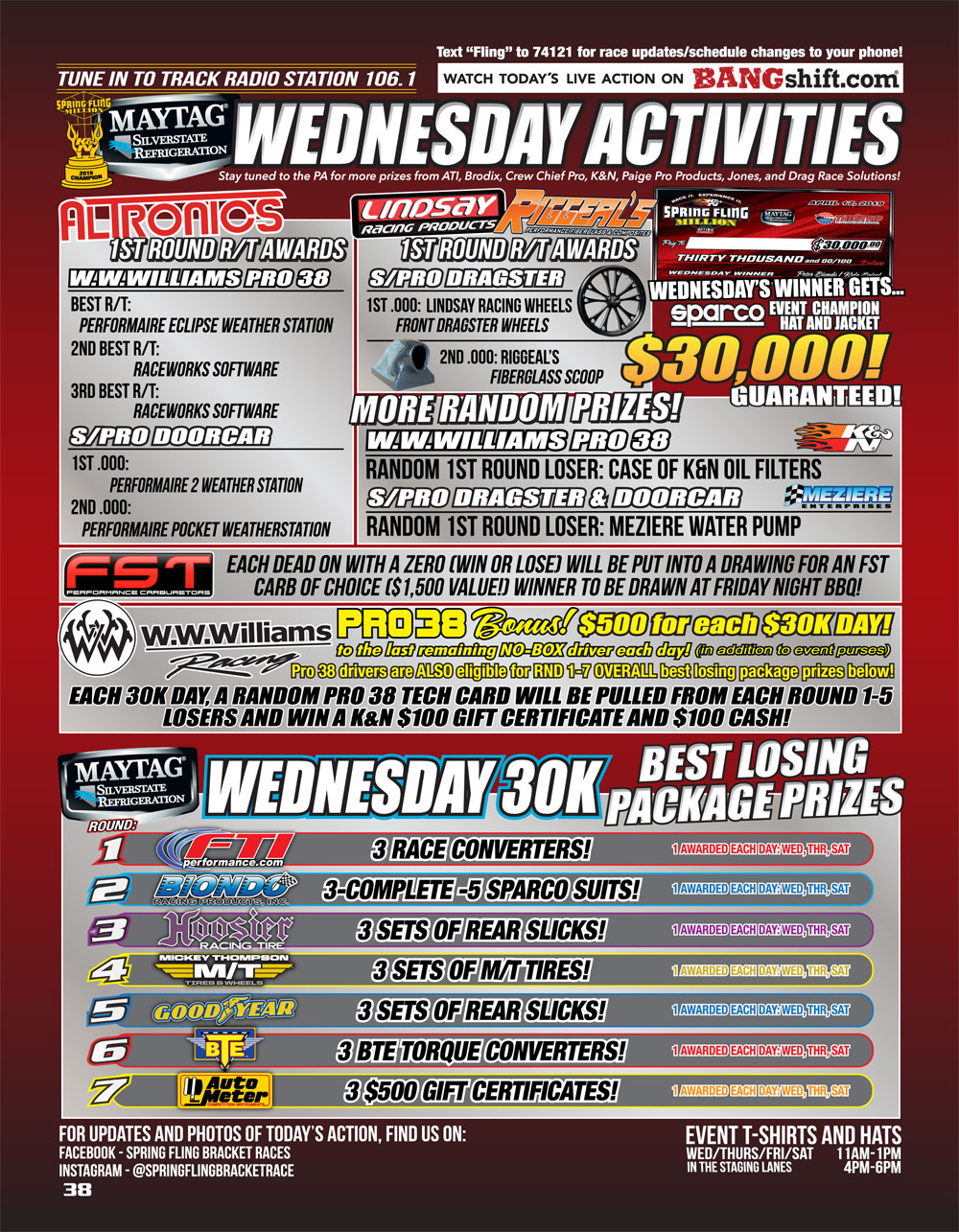 2019 Spring Fling Million Racer Guide page 38