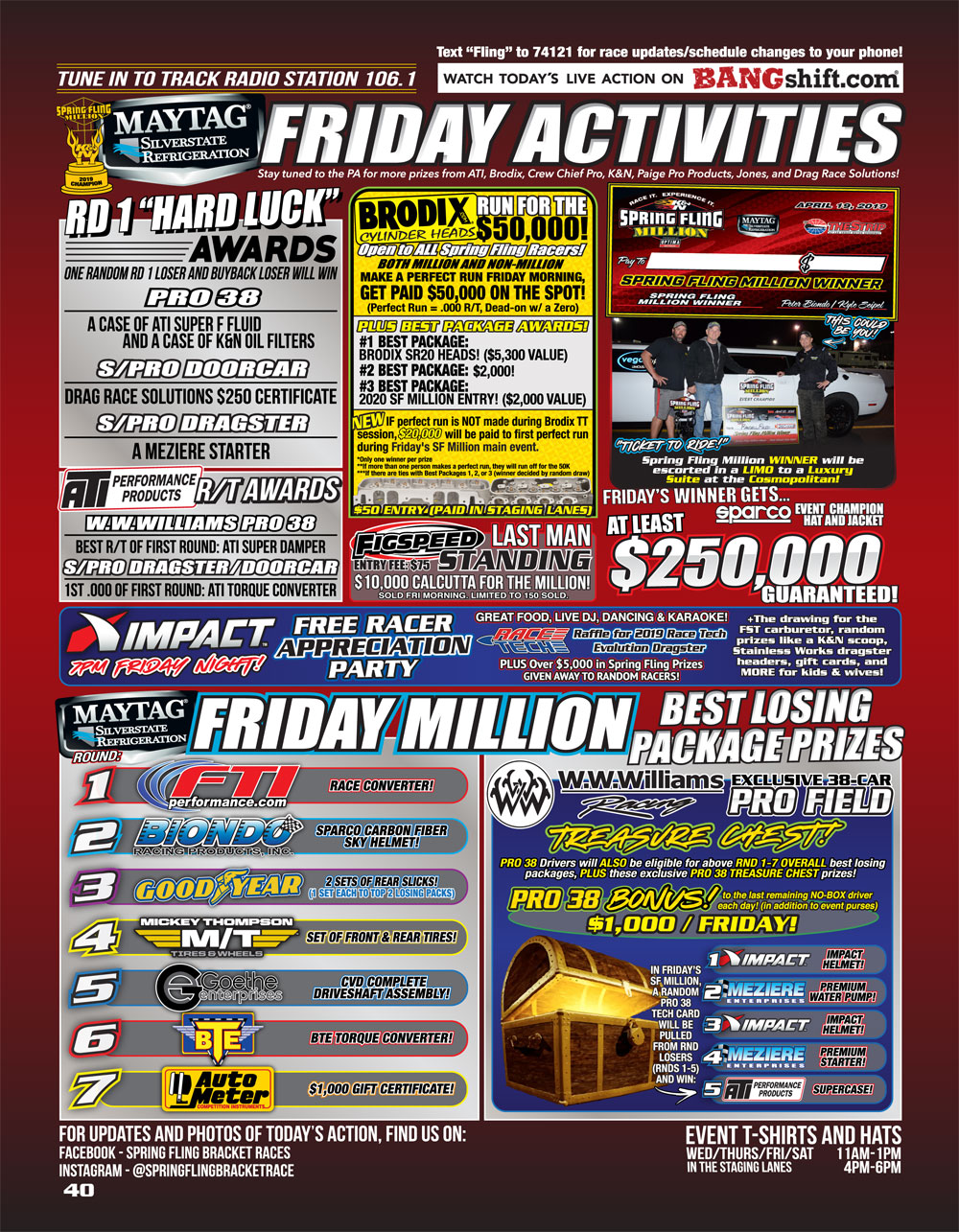 2019 Spring Fling Million Racer Guide page 40