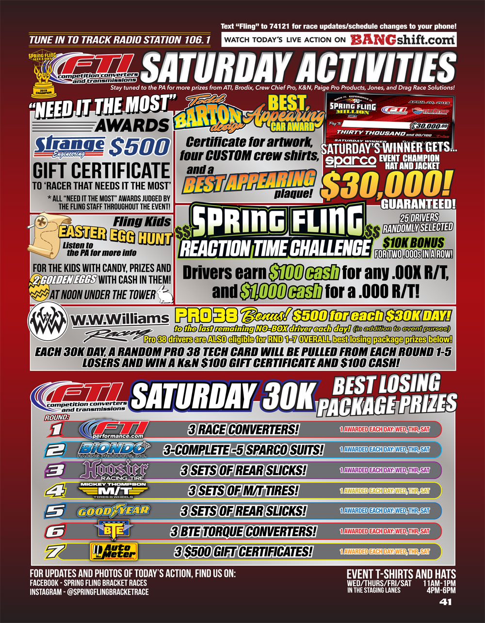2019 Spring Fling Million Racer Guide page 41