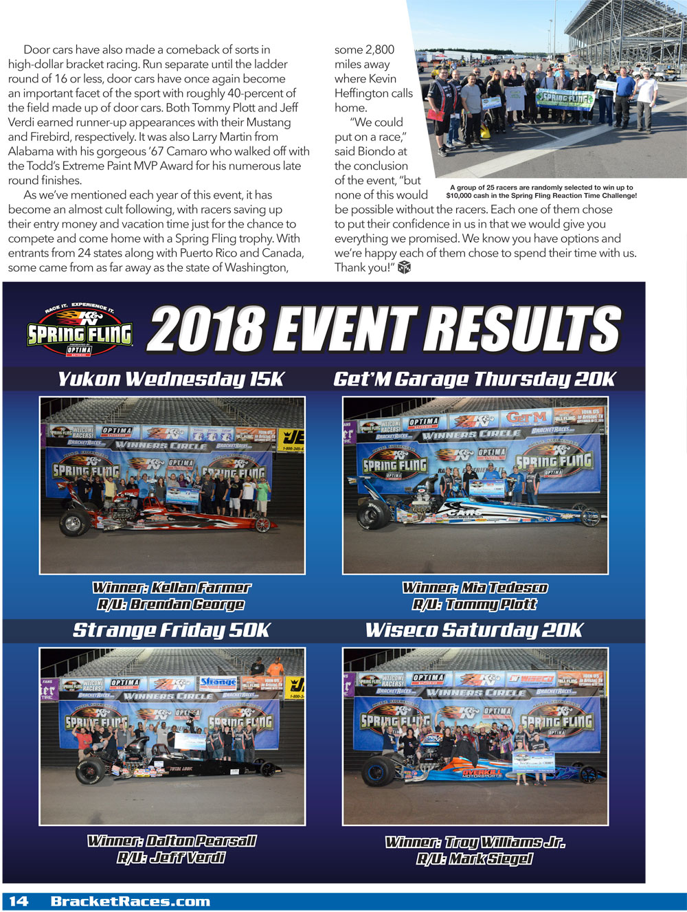 2019 Spring Fling Galot Racer Guide page 14