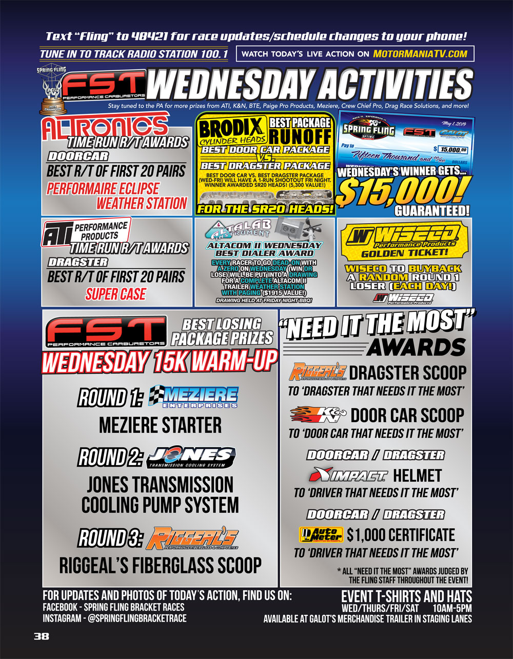 2019 Spring Fling Galot Racer Guide page 38