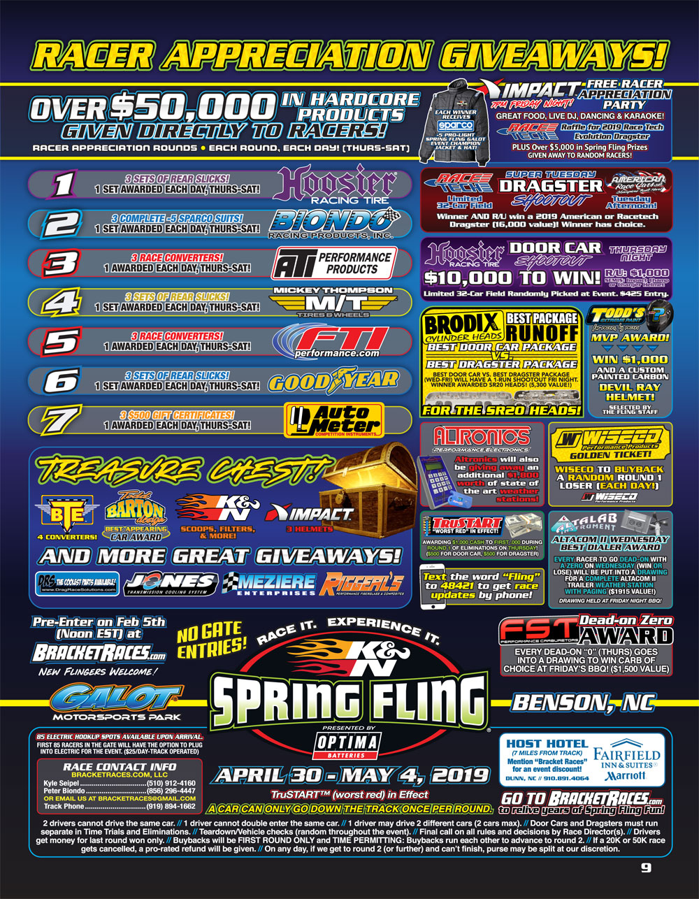 2019 Spring Fling Galot Racer Guide page 9