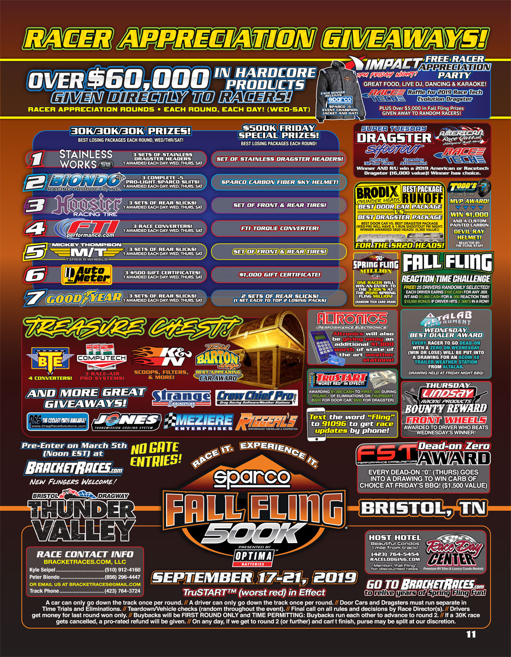 2019 Fall Fling Bristol Racer Guide page 11