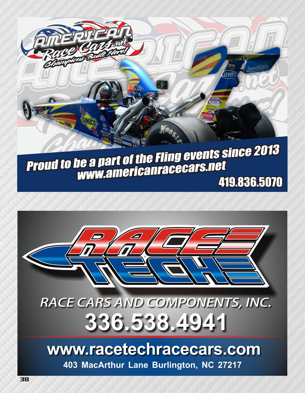 2019 Fall Fling Bristol Racer Guide page 38
