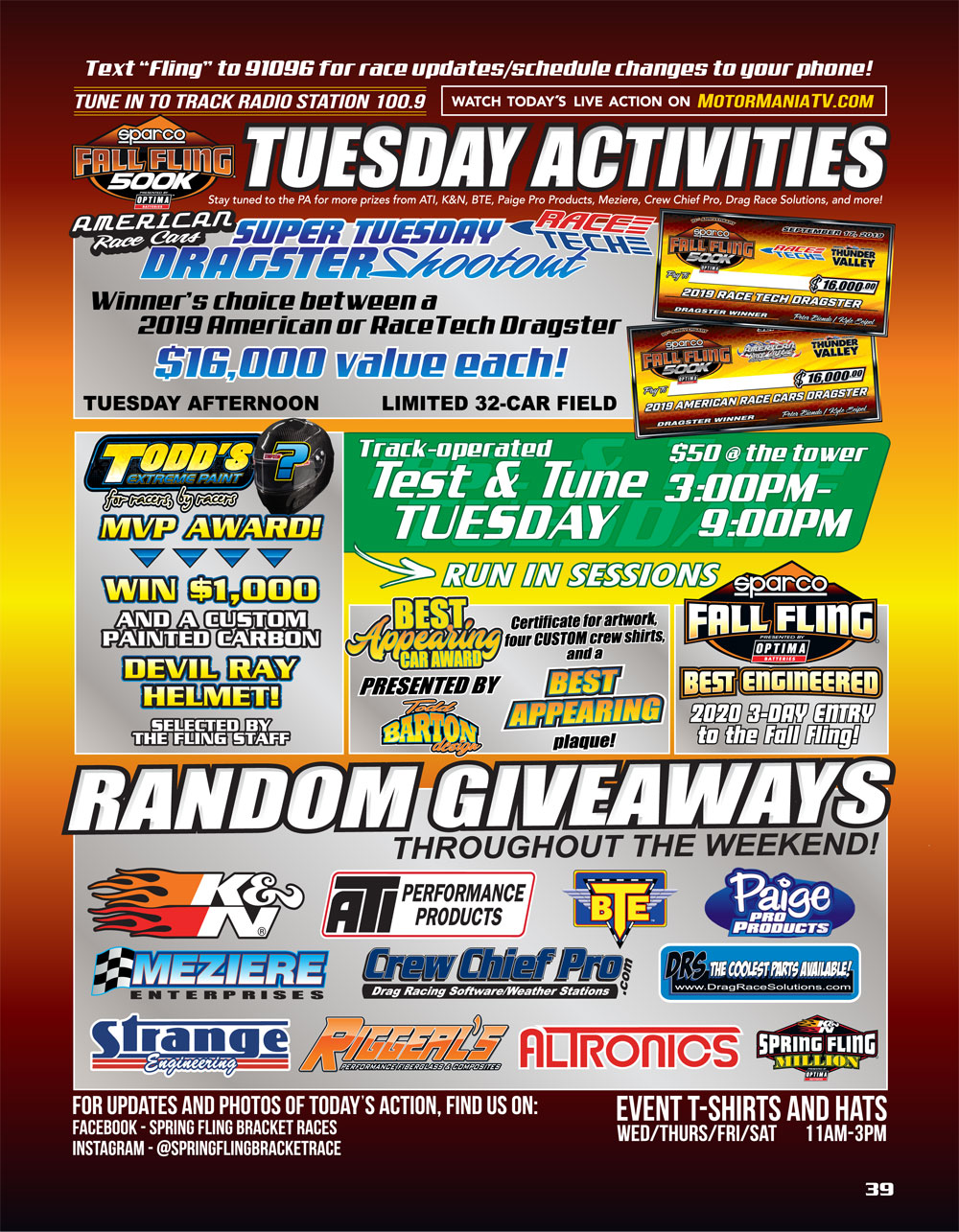 2019 Fall Fling Bristol Racer Guide page 39