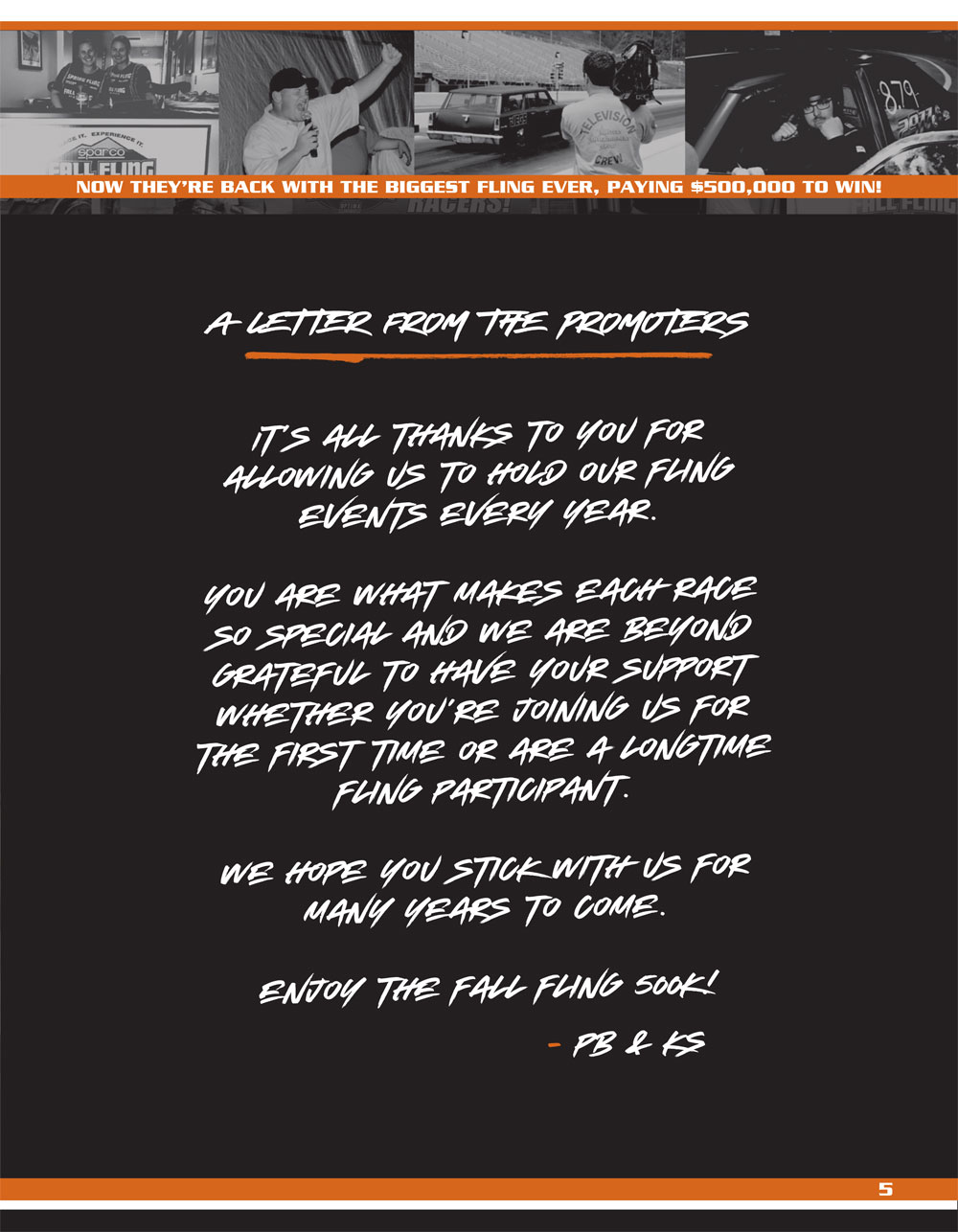 2019 Fall Fling Bristol Racer Guide page 5