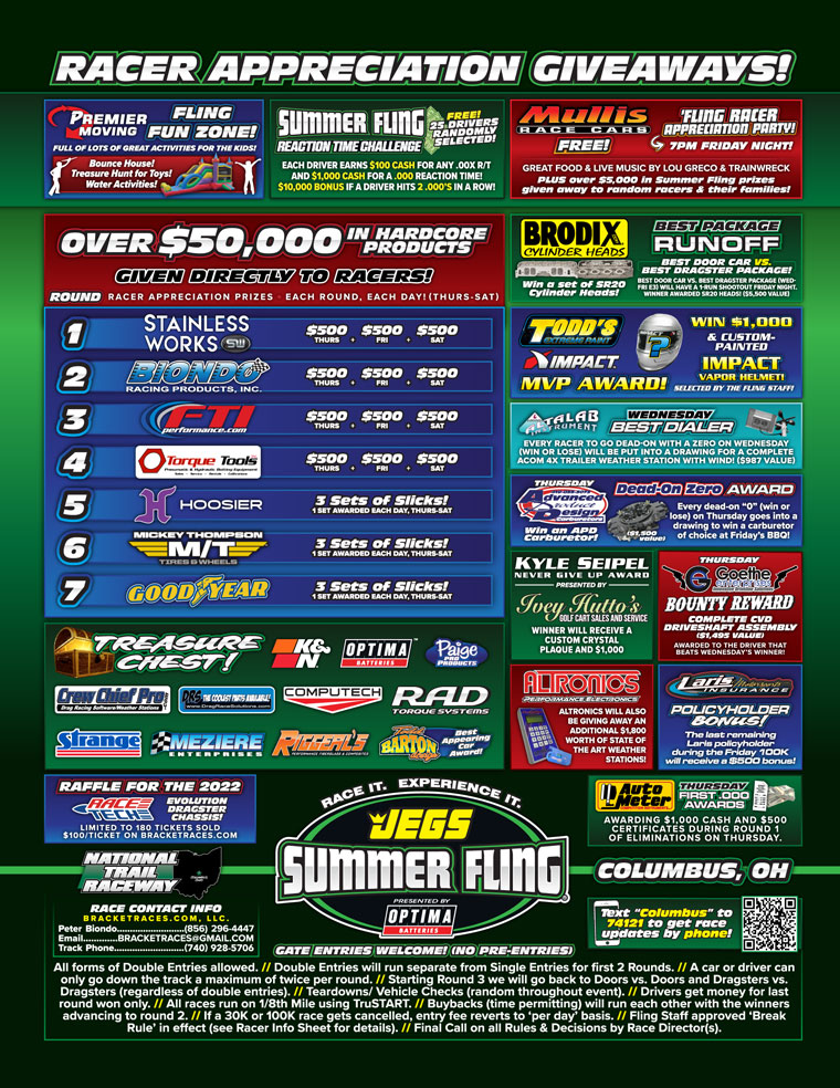 Summer Fling Ohio 2022 Event Flyer Page 2