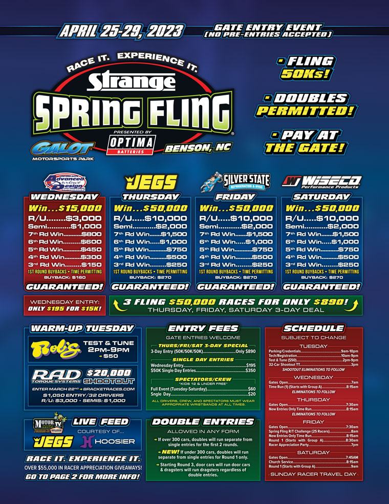 Bracket Races Spring Fling Galot